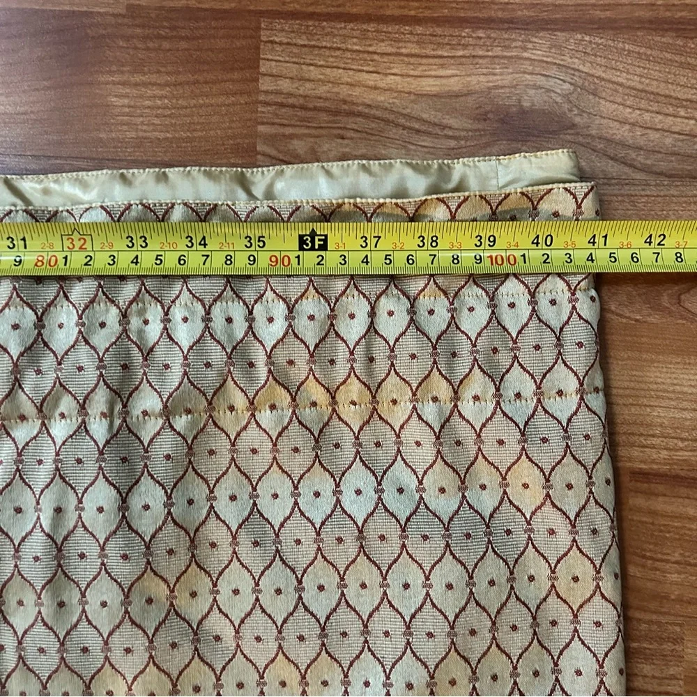 Curtain Valance Gold and Red